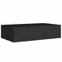  Dulap de perete cu sertare, 2 buc., negru, 40x23,5x10 cm, MDF