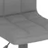  Scaune de bar, 2 buc., gri închis, material textil