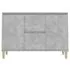  Servantă, gri beton, 101x35x70 cm, lemn prelucrat