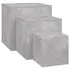  Mese laterale, 3 buc., gri beton, lemn compozit