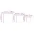  Mese laterale, 3 buc., gri beton, lemn compozit