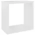  Rafturi de perete cub, 6 buc., alb, 26x15x26 cm