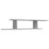  Raft TV cu montaj pe perete, gri beton, 125x18x23 cm, PAL