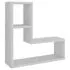  Rafturi de perete, 2 buc., gri beton, 50x15x50 cm, PAL
