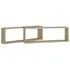  Rafturi de perete cub, 2 buc., stejar sonoma, 80x15x26,5 cm PAL