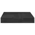 Rafturi de perete 2 buc. negru extralucios 23x23,5x3,8 cm, MDF