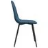  Scaune de sufragerie, 2 buc., albastru, catifea