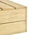  Set mobilier de grădină, 2 piese, lemn de pin tratat
