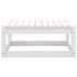  Set mobilier de grădină cu perne, 3 piese, alb, lemn masiv pin