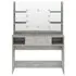  Masă machiaj cu lumini LED, gri beton, 100x40x135 cm , MDF
