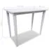  Set mobilier de bar din lemn, masă și 4 scaune, alb
