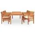  Set mobilier de exterior cu perne 7 piese lemn masiv de acacia