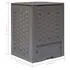  Compostoare grădină 2 buc. maro 60x60x83 cm 600 L plastic ratan