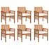  Set mobilier de exterior cu perne 7 piese lemn masiv de acacia