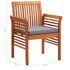  Set mobilier de exterior cu perne 5 piese, lemn masiv de acacia