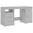  Birou, gri beton, 140 x 50 x 76 cm, lemn prelucrat