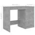  Birou, gri beton, 140 x 50 x 76 cm, lemn prelucrat
