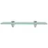  Rafturi suspendate, 2 buc., 40 x 20 cm, sticlă, 8 mm