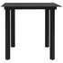  Set mobilier de exterior, 3 piese, negru, ratan PVC