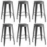  Set mobilier de bar, 7 piese, negru