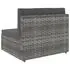  Set mobilier de grădină, 7 piese, gri, poliratan