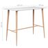  Set mobilier de bar, 5 piese, alb și negru