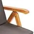  Set mobilier de grădină cu perne gri, 7 piese, lemn masiv tec