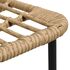 Set mobilier de exterior, 3 piese, poliratan și sticlă