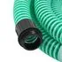  Furtun de aspirație cu racorduri din alamă, verde 1,1" 20 m PVC