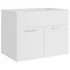  Set mobilier de baie, alb, lemn prelucrat