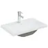  Set mobilier de baie, alb, lemn prelucrat