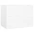  Set mobilier de baie, alb, lemn prelucrat