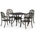  Set mobilier bistro, 5 piese, bronz, aluminiu turnat