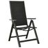  Set mobilier de grădină, 7 piese, antracit, aluminiu