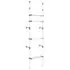  Sistem de șifonier telescopic cu rafturi, aluminiu