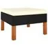  Set mobilier de grădină cu perne, 8 piese, negru, poliratan