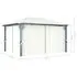  Pavilion cu perdele, crem, 400 x 300 cm, aluminiu