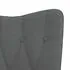  Scaun balansoar cu taburet, gri închis, textil