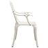  Set mobilier bistro, 5 piese, alb, aluminiu turnat