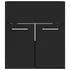 Set mobilier de baie, negru, lemn prelucrat