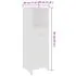  Set mobilier de baie, 4 piese, alb