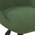  Scaun de masă pivotant, verde închis, catifea (335487)