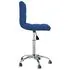  Scaun de bucătărie pivotant, albastru, material textil