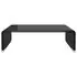  Stativ TV/Suport monitor, sticlă, 40 x 25 x 11 cm, negru