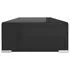  Stand TV/Suport monitor, sticlă, 70x30x13 cm, negru