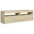  Comodă TV cu lumini LED, stejar Sonoma, 120x35x40 cm