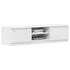  Dulap TV, alb, 140x40x35,5 cm, lemn prelucrat