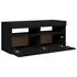  Comodă TV cu lumini LED, negru, 90x35x40 cm