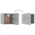  Set de dulapuri TV, 5 piese, gri beton, lemn prelucrat