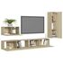  Set de dulapuri TV, 4 piese, stejar sonoma, lemn prelucrat